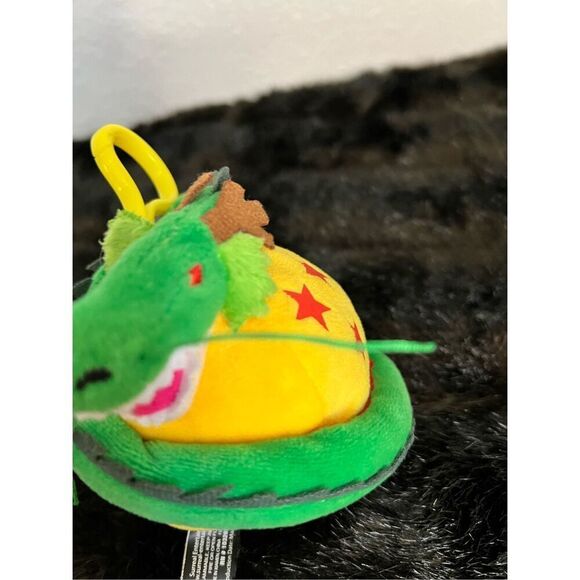 Funimation Dragon Ball Z Shenron Plush Dragon Keychain Clip Green Yellow - Picture 2 of 4